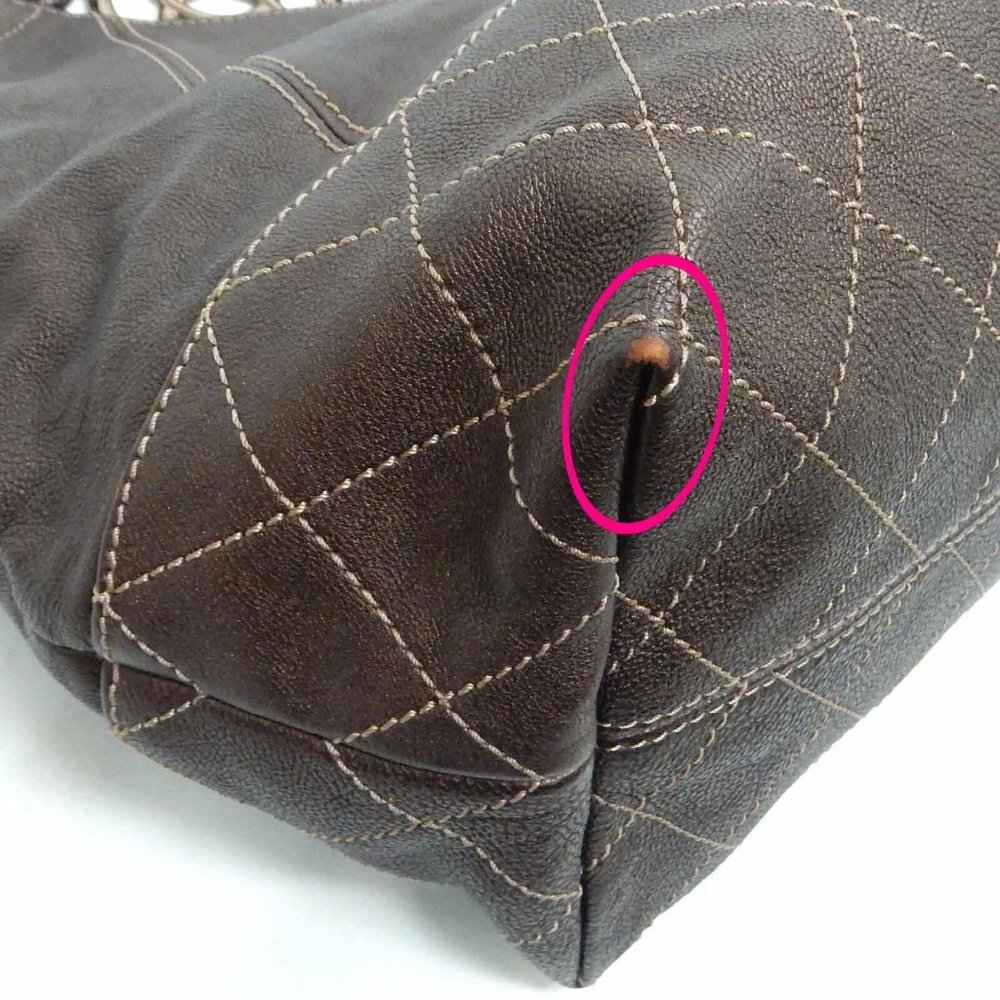 Chanel Coco Cabas Brown Leather Bag - Picture 7 of 9
